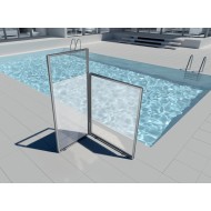 UNICA outdoor shower enclosure by Vismara Vetro