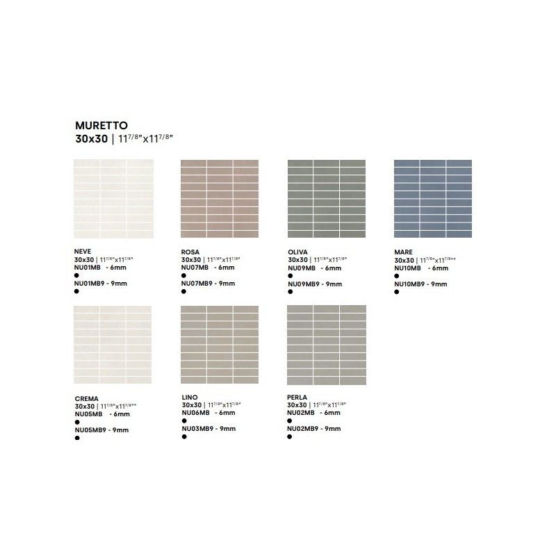 DECORA NEVE BRICK 6MM  30X30 - IMPRONTA NU01MB IMPRONTA - 1