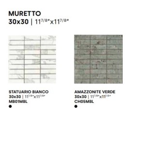 MARMI DI IMPRONTA STATUARIO BIANCO BRICK LAPPE 6MM 30X30 - IMPRONTA MB01MBL IMPRONTA - 1