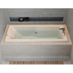 JACUZZI Energy 160x70 Hydromassagewanne, glänzendes Weiß