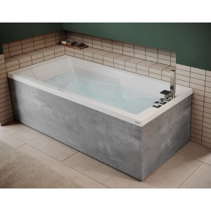 JACUZZI Myway 180x80 Hydromassagewanne glänzend Weiß