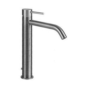 TRAME Waschtisch-Hochmischer mit langem Auslauf und Ablaufgarnitur mit GESSI-Anschlussschläuchen GESSI SPA  - 2