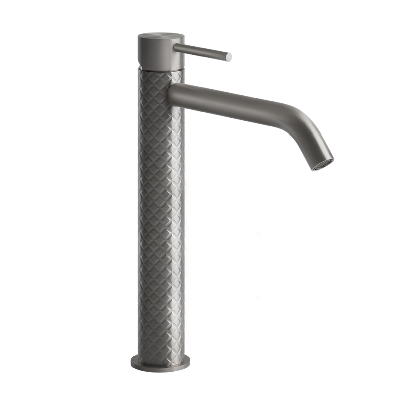 INTRECCIO Waschtisch-Hochmischer mit langem Auslauf ohne Ablaufgarnitur mit GESSI Anschlussschläuchen GESSI SPA  - 2