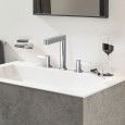 FINORIS 3-hole basin mixer 160 with Hansgrohe push-open HANSGROHE - 1