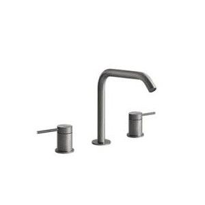 CESELLO 3-Loch Waschtischgruppe mit Auslauf ohne Ablaufgarnitur mit GESSI Anschlussschläuchen GESSI SPA  - 2