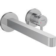FINORIS Wall mounted single lever basin mixer with 22.8 cm Hansgrohe spout HANSGROHE - 1