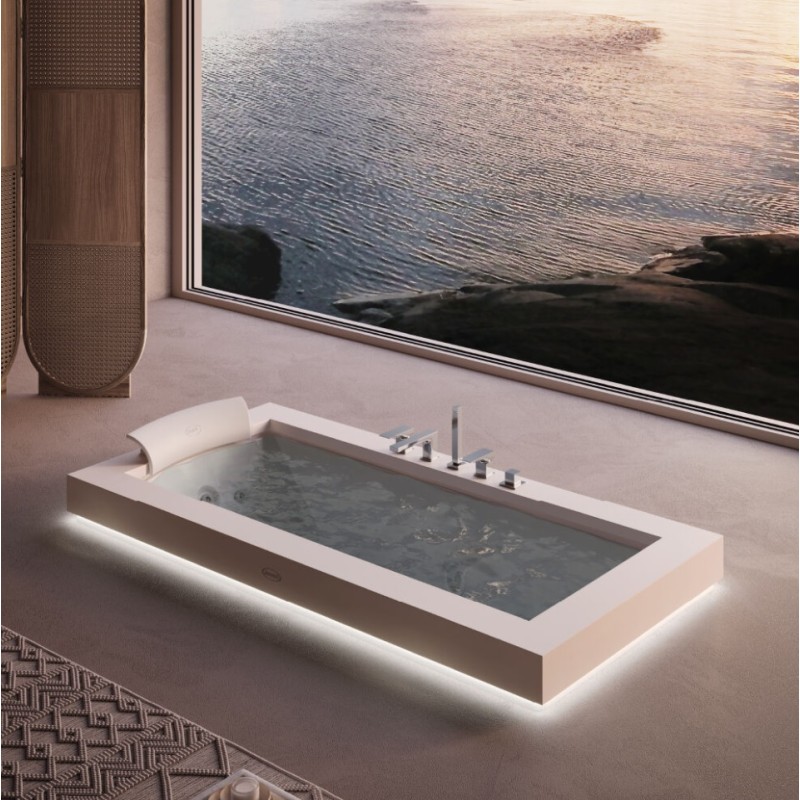 Vasca idromassaggio Aura Uno Corian 185x95 SX Jacuzzi