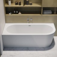JACUZZI Silba Eckbadewanne 178x78 cm links, glänzend weiß