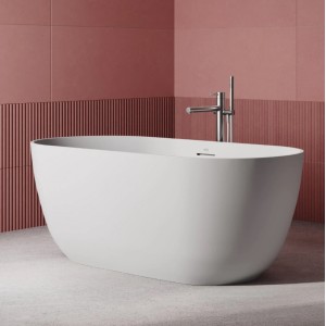 Moorea freistehende Jacuzzi Badewanne 170x75 Satinweiß