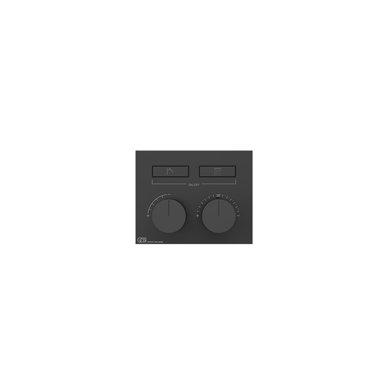 HI-FI Compact Parties extérieures pour mitigeur thermostatique à deux fonctions simultanées, avec boutons GESSI ON-OFF GESSI SPA