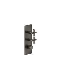 INCISO WELLNESS External part Wall mounted high flow thermostatic mixer 2 independent GESSI outlets GESSI SPA  - 2