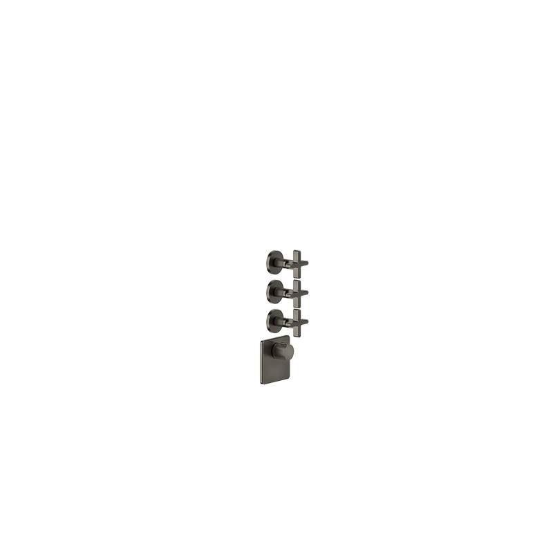 INCISO WELLNESS External part Wall mounted high flow thermostatic mixer 3 independent GESSI outlets GESSI SPA  - 2