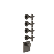 INCISO WELLNESS External part Wall mounted high flow thermostatic mixer 4 independent GESSI outlets GESSI SPA  - 2