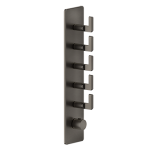 INCISO WELLNESS Partie extérieure Mitigeur thermostatique mural haut débit 5 sorties GESSI indépendantes GESSI SPA  - 2