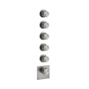 GESSI316 WELLNESS Partie extérieure Mitigeur thermostatique mural haut débit 5 sorties GESSI indépendantes GESSI SPA  - 2