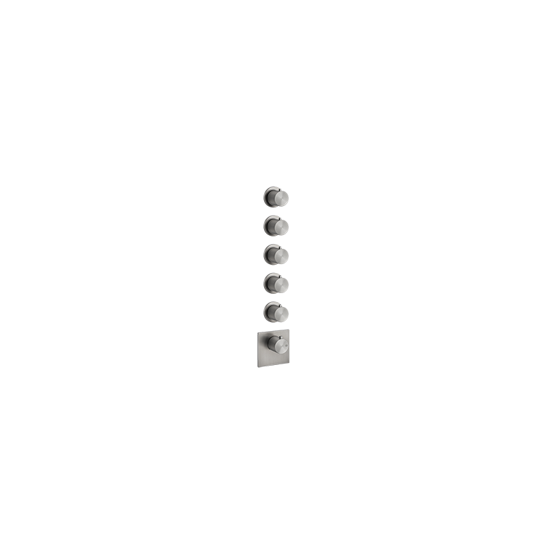 GESSI316 WELLNESS External part Wall mounted high flow thermostatic mixer 5 independent GESSI outlets GESSI SPA  - 2