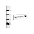 RETTANGOLO WELLNESS External part Wall mounted high flow thermostatic mixer 3 independent GESSI outlets GESSI SPA  - 2