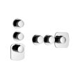 TONDO WELLNESS External part Wall mounted high flow thermostatic mixer 2 independent GESSI outlets GESSI SPA  - 2
