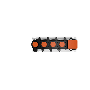 HI-FI Linear Einbauteil für Dreifunktions-Thermostatmischer, mit 3/4" GESSI-Anschlüssen GESSI SPA  - 1
