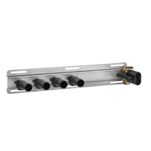 HI-FI Shelf Built-in part for four-function shelf thermostatic mixer, with 1/2 "GESSI connections GESSI SPA  - 1
