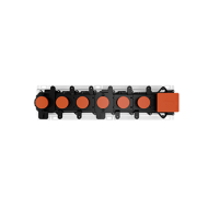 HI-FI Linear Einbauteil für Thermostatmischer mit fünf Funktionen, mit 3/4 "GESSI-Anschlüssen GESSI SPA  - 1