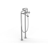 Kent Wall mounted bathtube Set with pipes - Rubinetteria Zazzeri 5500 0450 A00  - 1