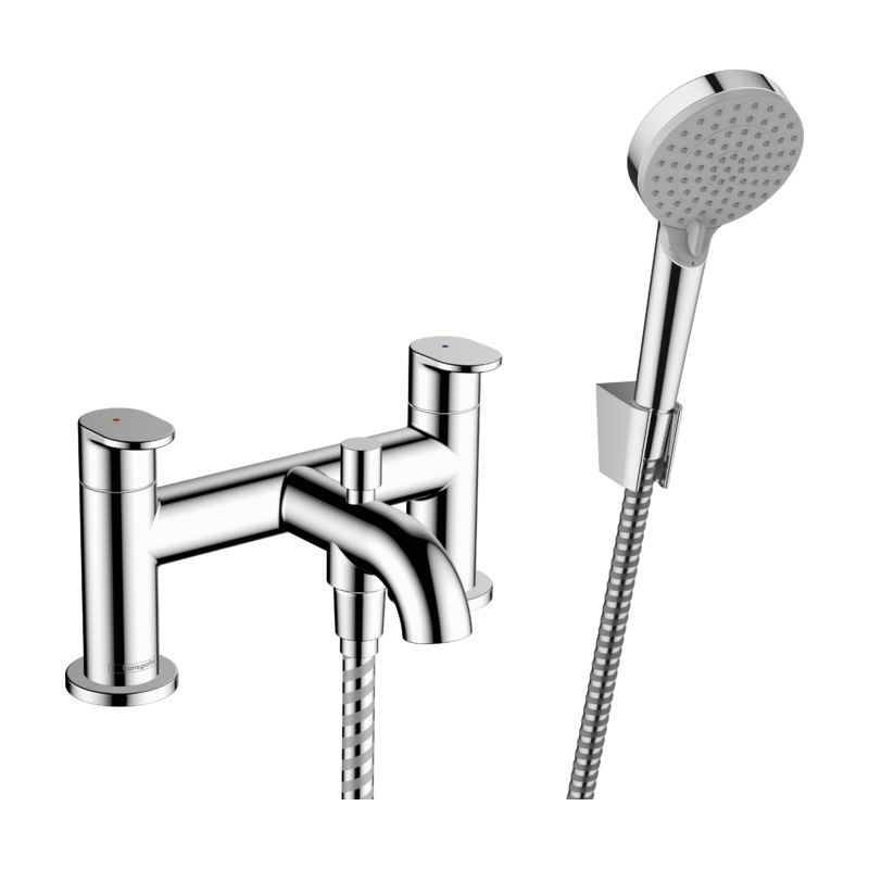 VERNIS BLEND Rubinetteria 2 fori bordo Vasca con deviatore e doccetta Hansgrohe HANSGROHE - 1