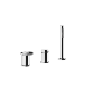 RING 3-Loch Wannengruppe mit Umstellung, 1,5m Brauseschlauch und GESSI Antikalk-Handbrause GESSI SPA  - 2