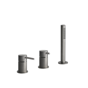 Groupe bord de bain 3 trous BATH316 avec inverseur, flexible 1,5m et douchette anticalcaire GESSI GESSI SPA  - 2