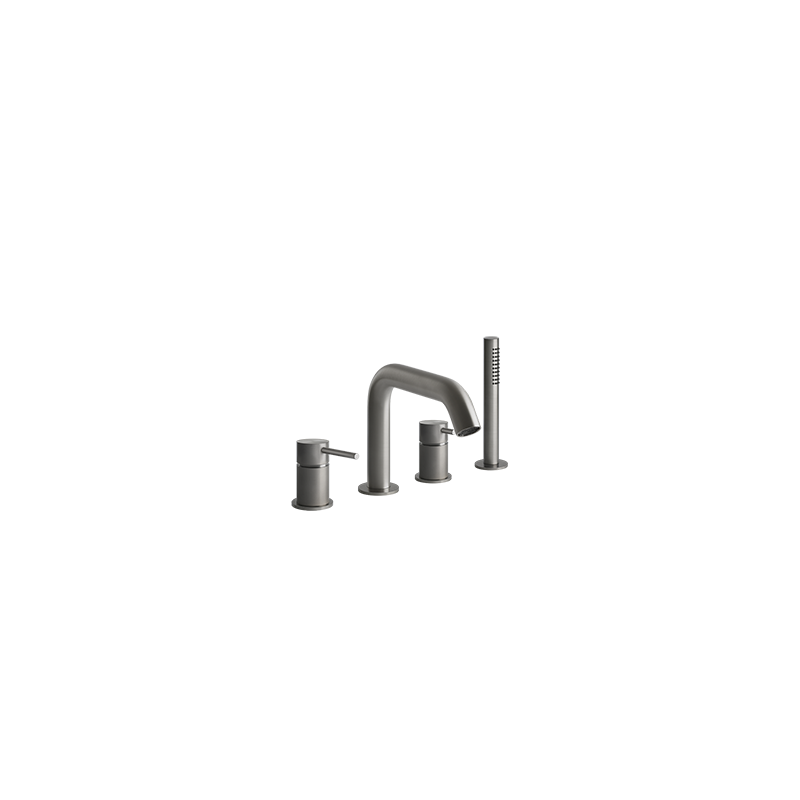BATH316 Groupe bain 4 trous avec bec, inverseur, flexible 1,5m et douchette anti-calcaire GESSI GESSI SPA  - 2
