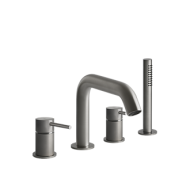 BATH316 Groupe bain 4 trous avec bec, inverseur, flexible 1,5m et douchette anti-calcaire GESSI GESSI SPA  - 2