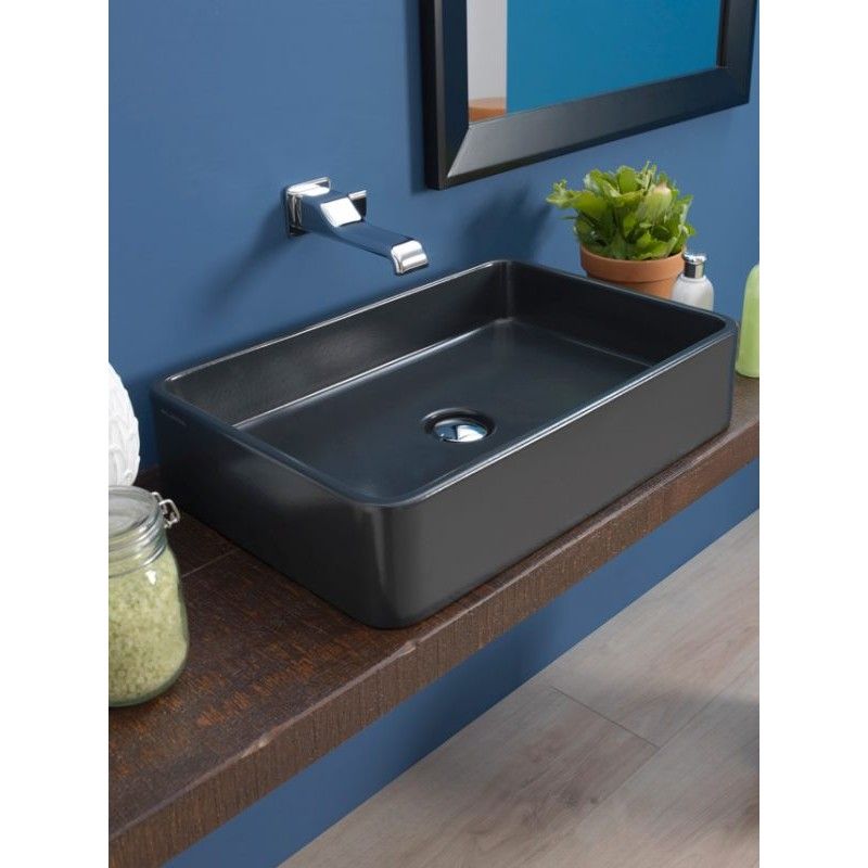 EVIER MINIWASH 75X40 SOUTIEN NOIR  S - Ceramica Flaminia MWL75NER CERAMICA FLAMINIA - 1