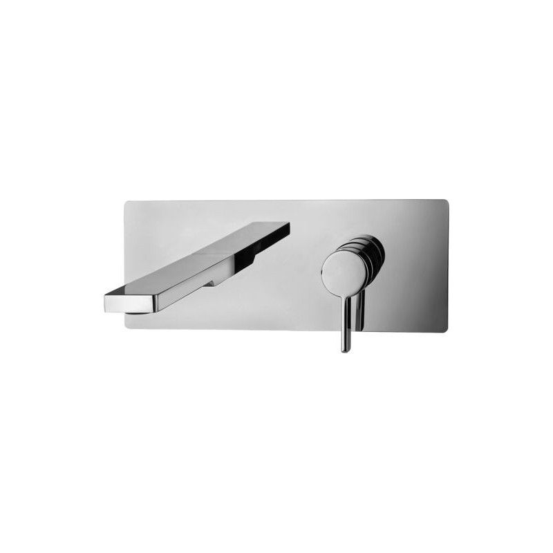 Rock Miscelatore incasso lavabo con bocca e aeratore M24x1 l.150mm Cromo -  Paffoni RO 104CR RUBINETTERIA PAFFONI - 1