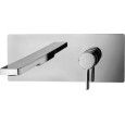 Rock Miscelatore incasso lavabo con bocca e aeratore M24x1 l.150mm Cromo -  Paffoni RO 104CR RUBINETTERIA PAFFONI - 1