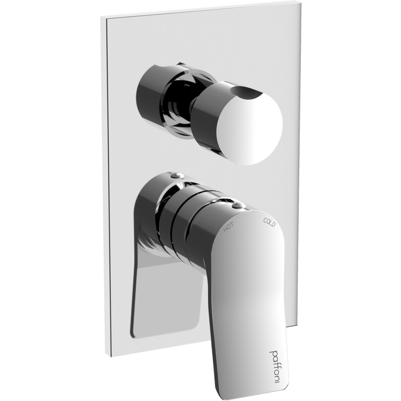 TILT Mitigeur de douche à encastrer (2 sorties) Chrome - Paffoni TI 018 CR RUBINETTERIA PAFFONI - 1