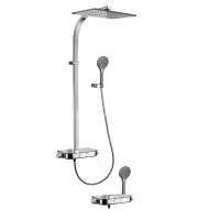 Fixed shower column MOBY Chrome - Paffoni ZCOL 668 MOBY RUBINETTERIA PAFFONI - 1
