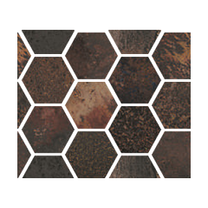 CORTEN GRAPHITE NAT MOSAIQUE HEX 30X28 - APARICI APARICI CERAMICA - 1