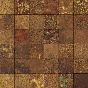 CORTEN OXIDUM NAT MOSAIQUE 5X5 29,75X29,75/ - APARICI APARICI CERAMICA - 1