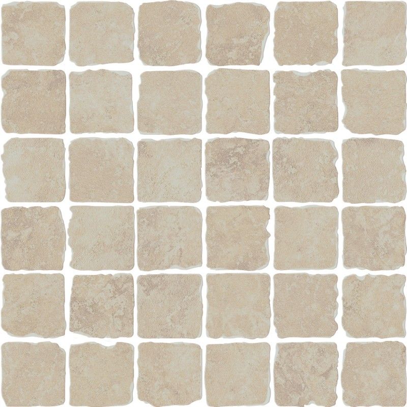 Pietra d'Assisi Mosaik 4,7x4,7 Beige Spaccatella Dekor 30x30 - CERDOMUS 67178 CERDOMUS - 1