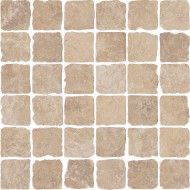 Pietra d'Assisi Mosaico 4,7x4,7 Noce Spaccatella DECORI 30x30 - CERDOMUS 69195 CERDOMUS - 1