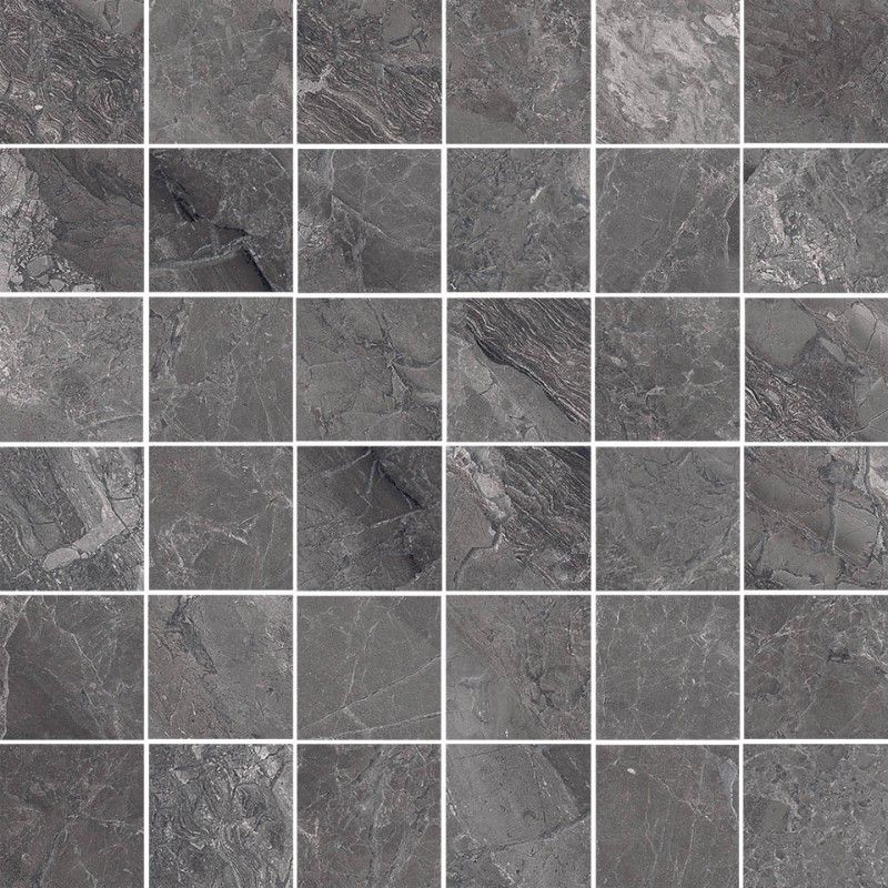 Supreme Mosaik 4,7x4,7 Charcoal Poliert Dekor 30x30 - CERDOMUS 75535 CERDOMUS - 1