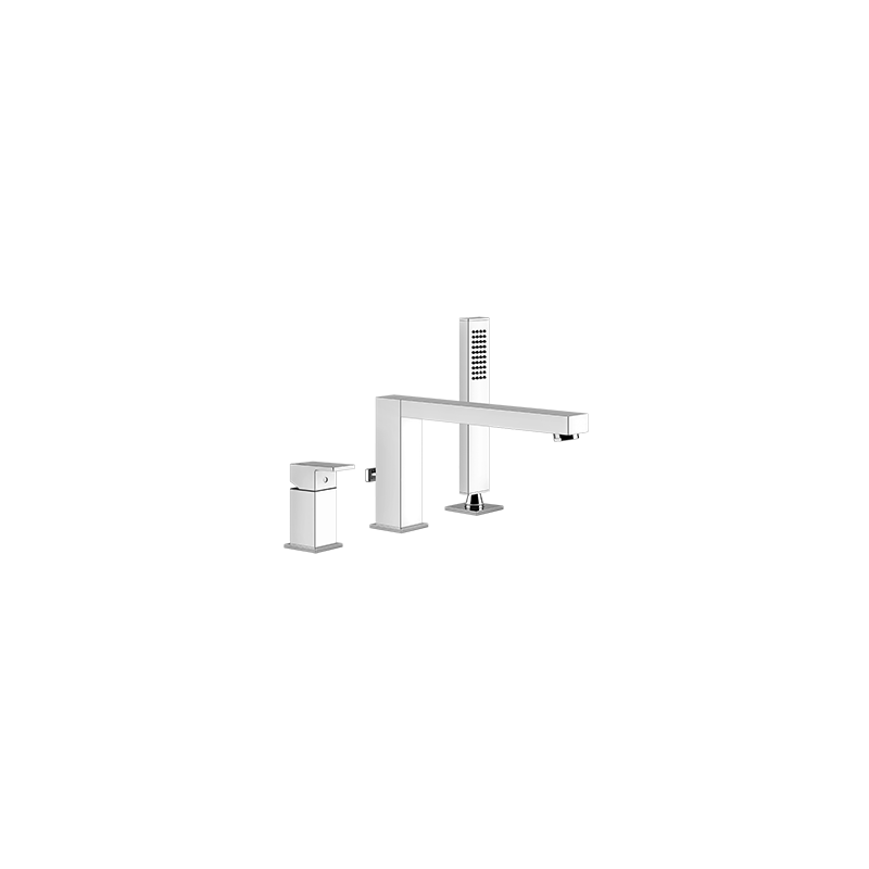 RETTANGOLO gruppo bordo vasca 3 fori GESSI - finiture multiple