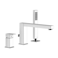 RETTANGOLO gruppo bordo vasca 3 fori GESSI - finiture multiple