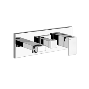 RETTANGOLO 2-way wall-mounted shower mixer by GESSI