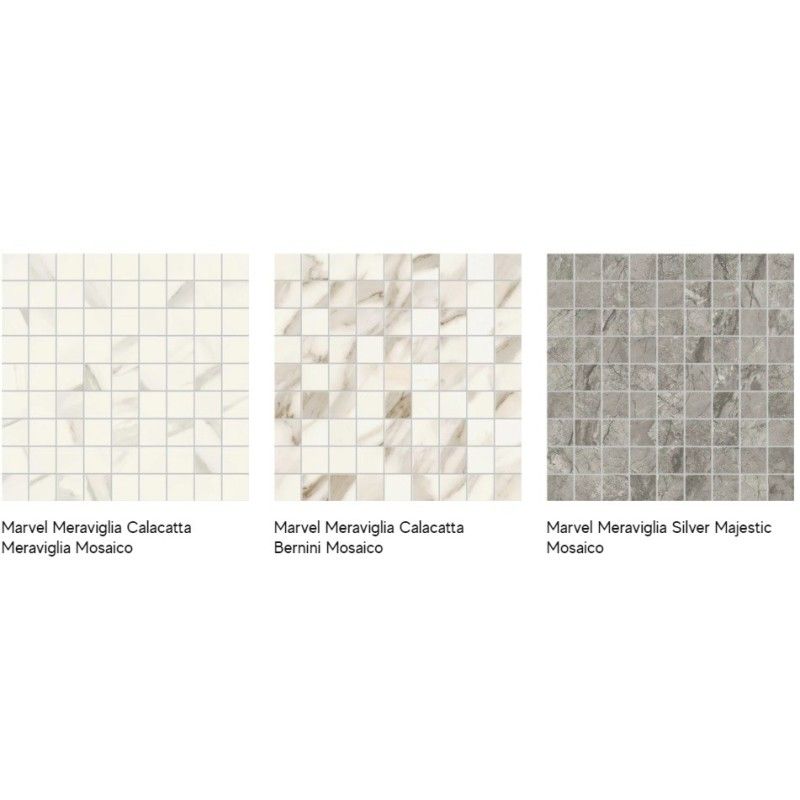MARVEL MERAVIGLIA SILVER MAJESTIC MOSAIC 30X30 - ATLAS CONCORDE AJQA CERAMICHE ATLAS CONCORDE - 1