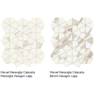 MARVEL MERAVIGLIA CALACATTA MERAVIGLIA HEXAGON RODEE 40,3X46,6 - ATLAS CONCORDE AJQY CERAMICHE ATLAS CONCORDE - 1