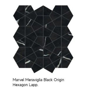 MARVEL MERAVIGLIA BLACK ORIGIN HEXAGON RODEE 40,3X46,6 - ATLAS CONCORDE AJQ2 CERAMICHE ATLAS CONCORDE - 1