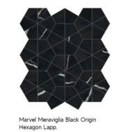 MARVEL MERAVIGLIA BLACK ORIGIN HEXAGON LAPPED 40,3X46,6 - ATLAS CONCORDE AJQ2 CERAMICHE ATLAS CONCORDE - 1
