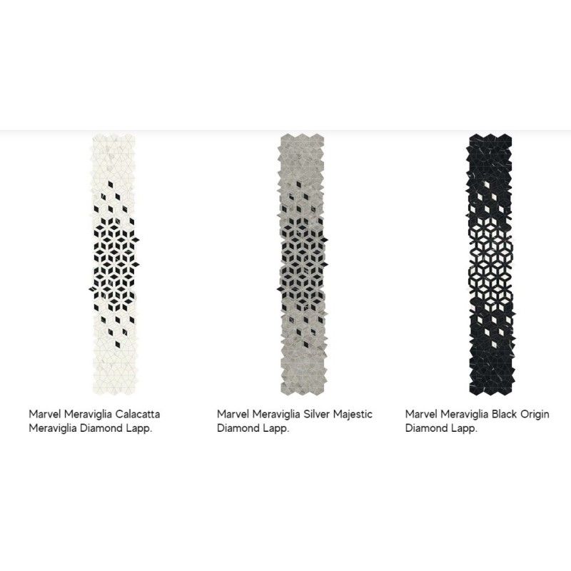 MARVEL MERAVIGLIA BLACK ORIGIN DIAMOND LAPPED 46,6X284,6 - ATLAS CONCORDE AJQ8 CERAMICHE ATLAS CONCORDE - 1