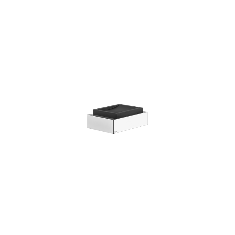 Gessi RETTANGOLO black wall-mounted soap holder